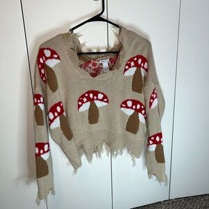 Rue21 size Small super cute mushroom sweater